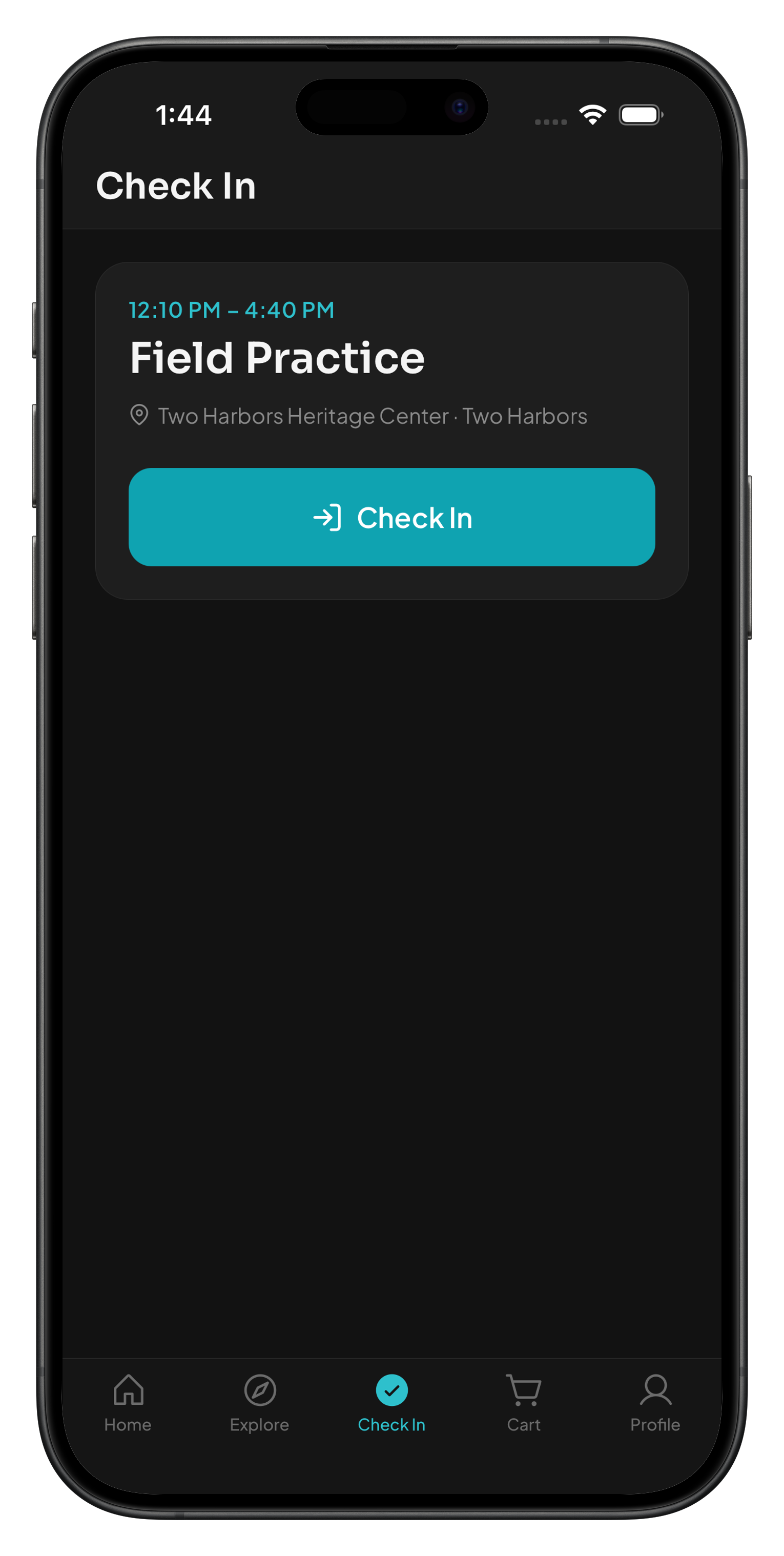 Check-In — one-tap attendance
